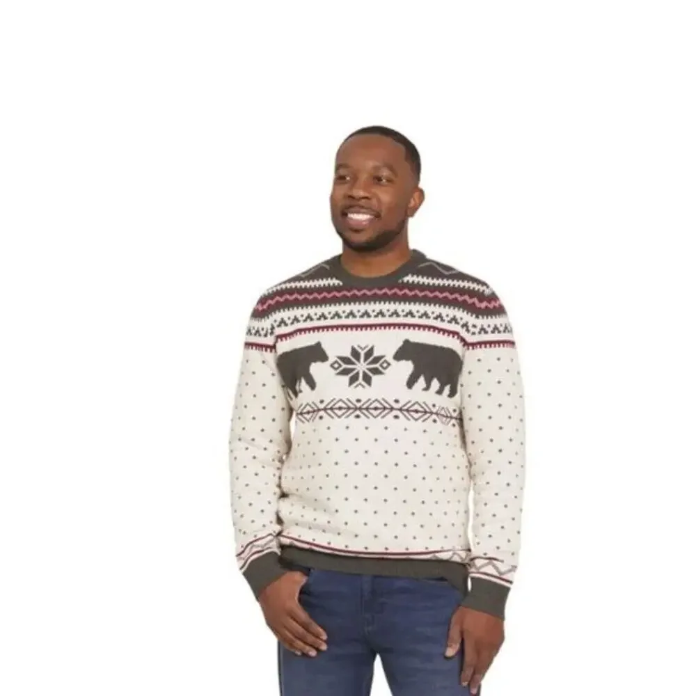 Land’s End Men’s Sweater sz XL Nordic Winter Pullover NEW # H930-K